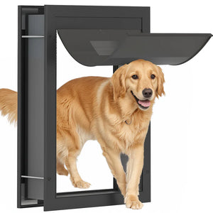 Advwin - Dog Door for Door Doggy Door with Aluminum Frame - X Large - Petservo