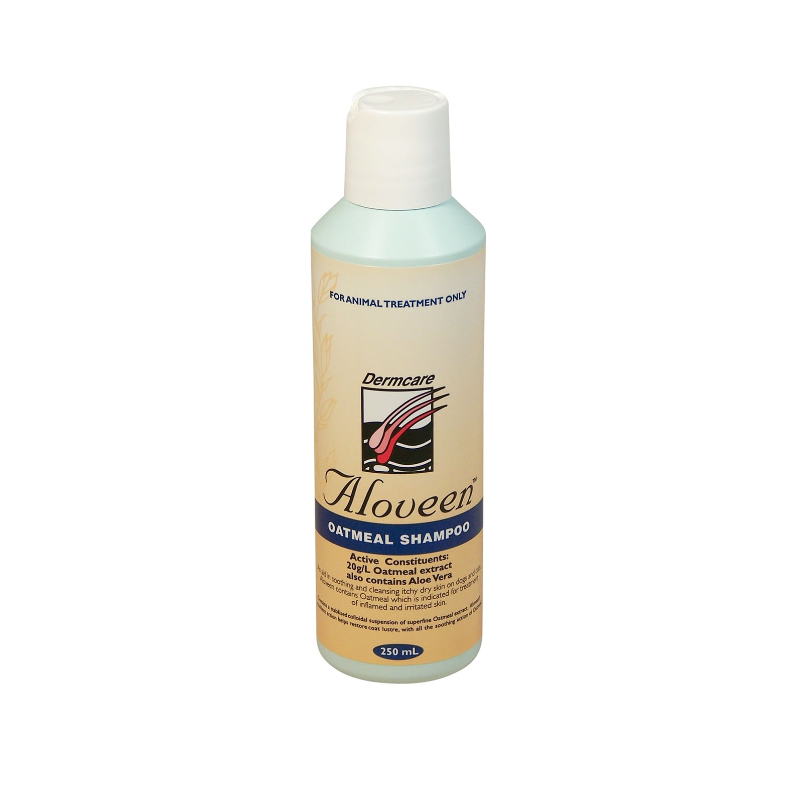 Alloven Oatmeal Shampoo 250ml bottle on a white background at Pet Servo
