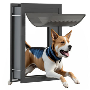 Advwin - Dog Door for Door Doggy Door with Aluminum Frame - Large - Petservo