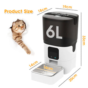 Advwin - 6L Automatic Pet Feeder 5G WiFi - petservo