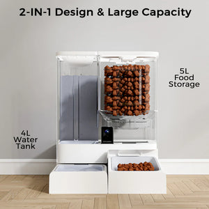 Shop Advwin - 2-in-1 Automatic Cat Feeder Waterer Set at Pet Servo image 1