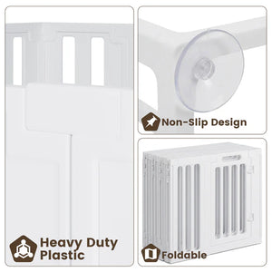 Collage of a white plastic sheet with features highlighted on a white background at Pet Servo