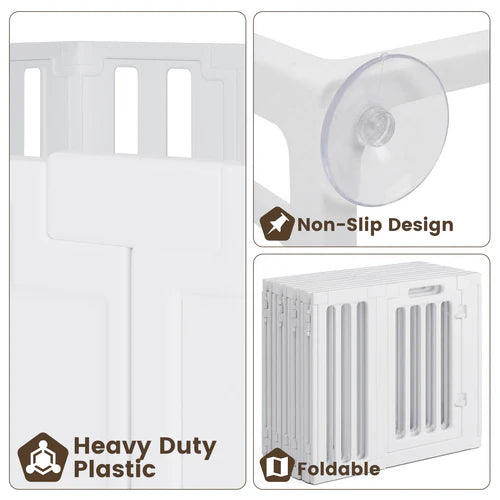 Collage of a white plastic sheet with features highlighted on a white background at Pet Servo