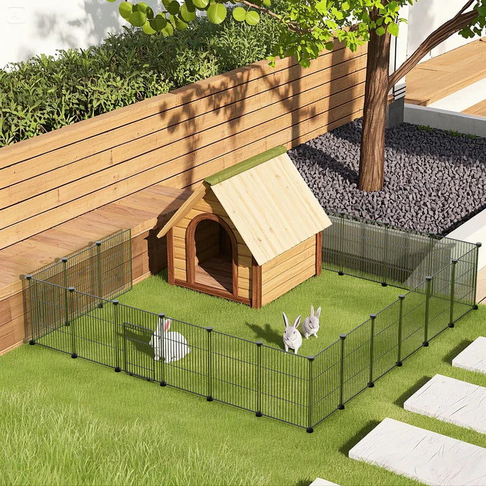 Shop best Advwin DIY Pet Playpen Metal Fence 20 Panels at Pet Servo image 1