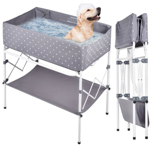 Buy Advwin Elevated & Foldable Pet Grooming Bath Tub at Pet Servo