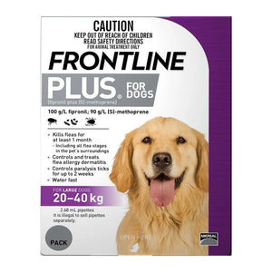 Buy Frontline Plus For Large Dogs 20 To 40 Kg (Purple) at Pet Servo