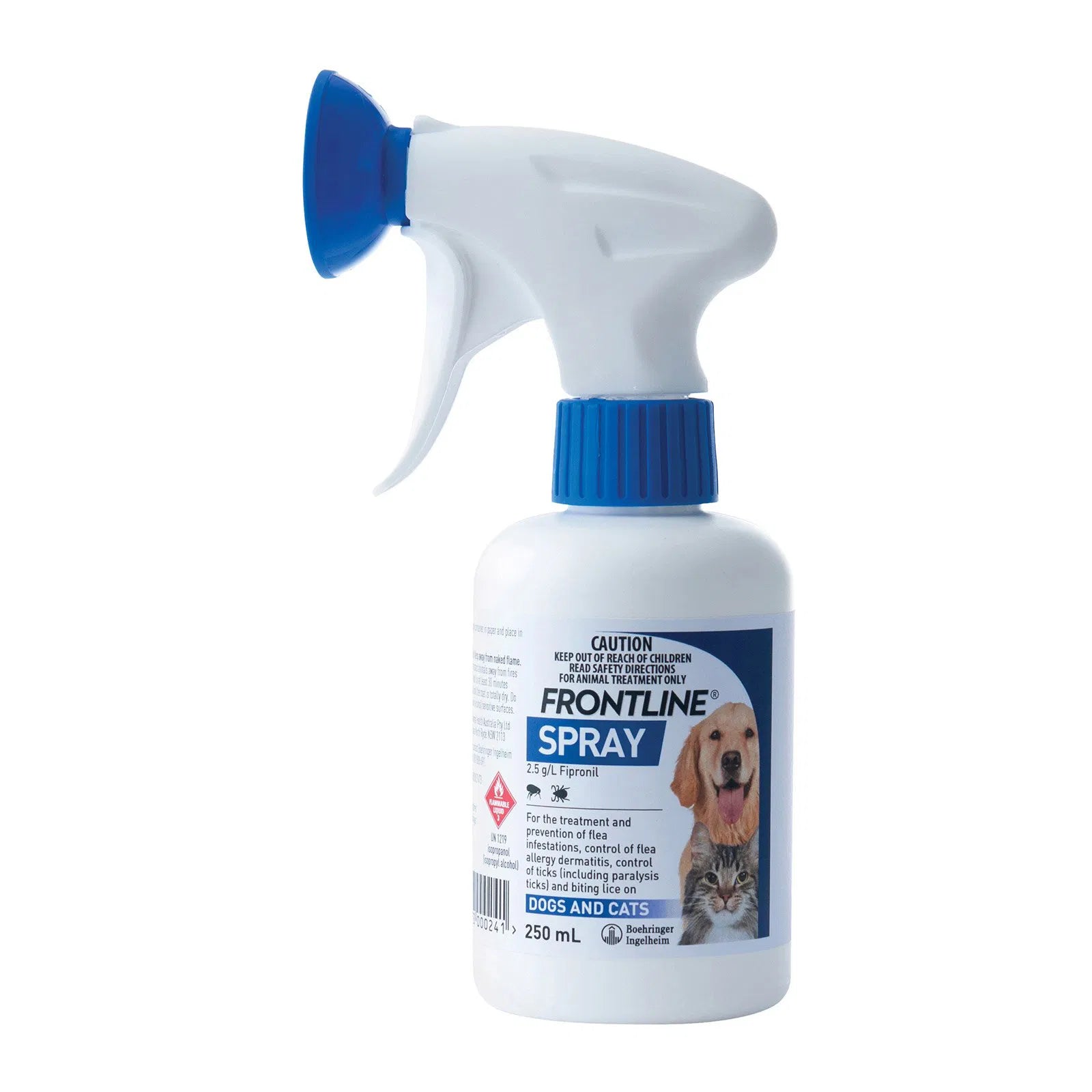 Frontline spray bottle for pets on a white background at Pet Servo