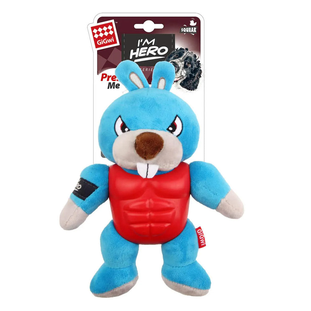 GiGwi - IM Hero Plush Squeaker Toy for Dogs Rabbit