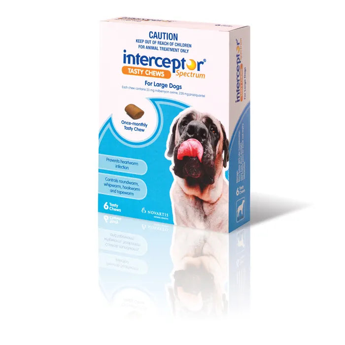 Interceptor Spectrum - Tasty Chews For Large Dogs 22 To 45Kg (Blue)