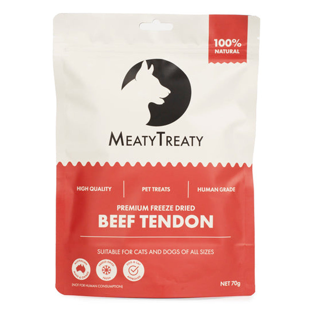 Meaty Treaty - Premium Freeze Dried Beef Tendon for Cats and Dogs