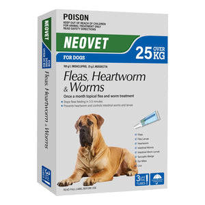 Buy Neovet Flea and Worming For Extra Large Dogs Over 25Kg Blue at PetServo