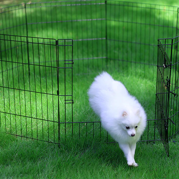 Advwin - Pet Playpen Dog Dence Exercise Pen 8 Panel 24 Inch - petservo