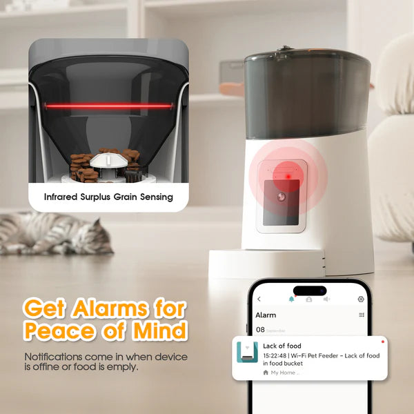 Advwin - 6L Automatic Pet Feeder HD Camera WiFi - petservo