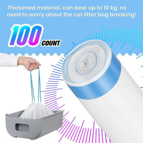 Advwin - Cat Litter Box Waste Replacement Garbage Bags