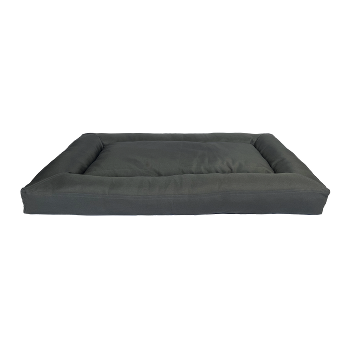 Dark gray pet bed on a white background at Pet Servo