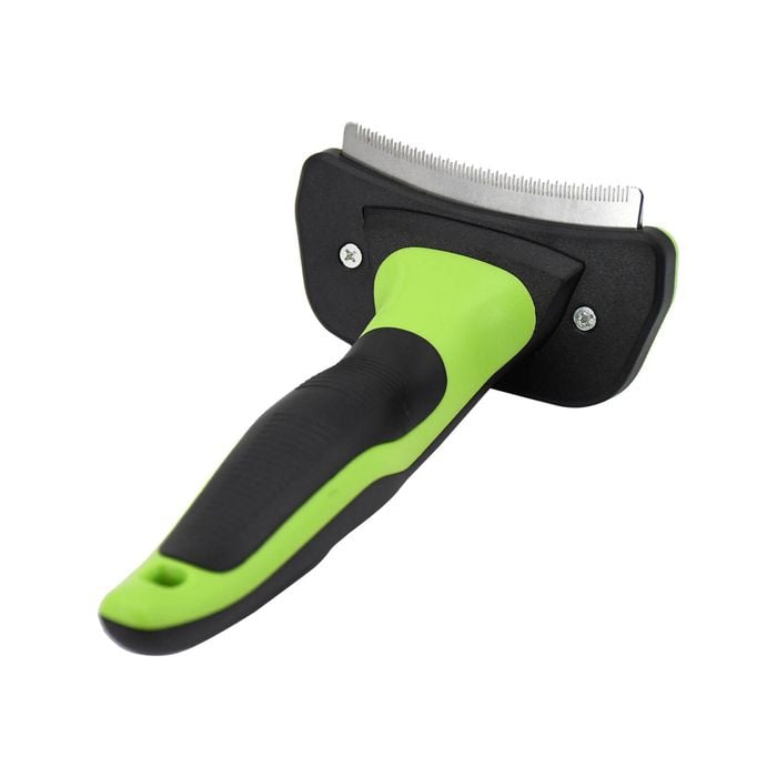 Flamingo - Green Self-cleaning Deshedding Tool With Retractable Blades