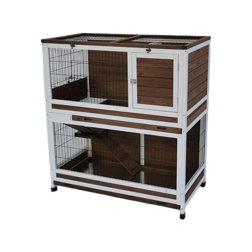 YES4PETS - 118cm XL Double Storey Rabbit Hutch Cage - PetServo – Pet Servo