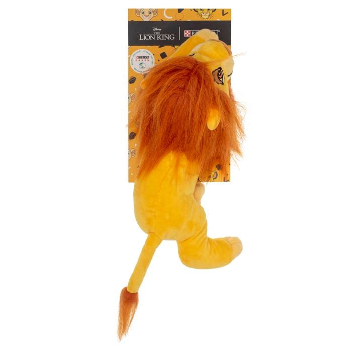 Plush toy of a lion from 'The Lion King' with packaging on a white background at Pet Servo
