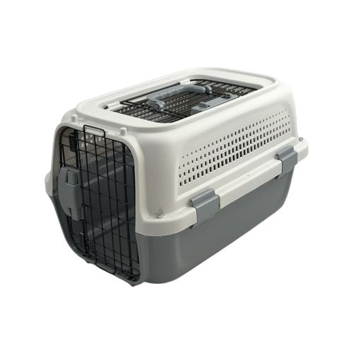 Buy online YES4PETS Small Dog Cat Rabbit Crate Pet Carrier Parrot Cage Grey