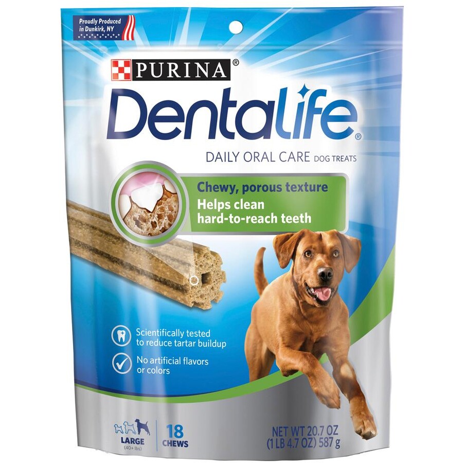 Purina - Dentalife Adult Daily Large Breed Dog Dental Treats 18 chews 587g