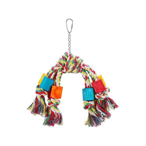 Paws and Claws - 22x8cm Rope Dangler Parrot Pet/Bird Toy - 2x