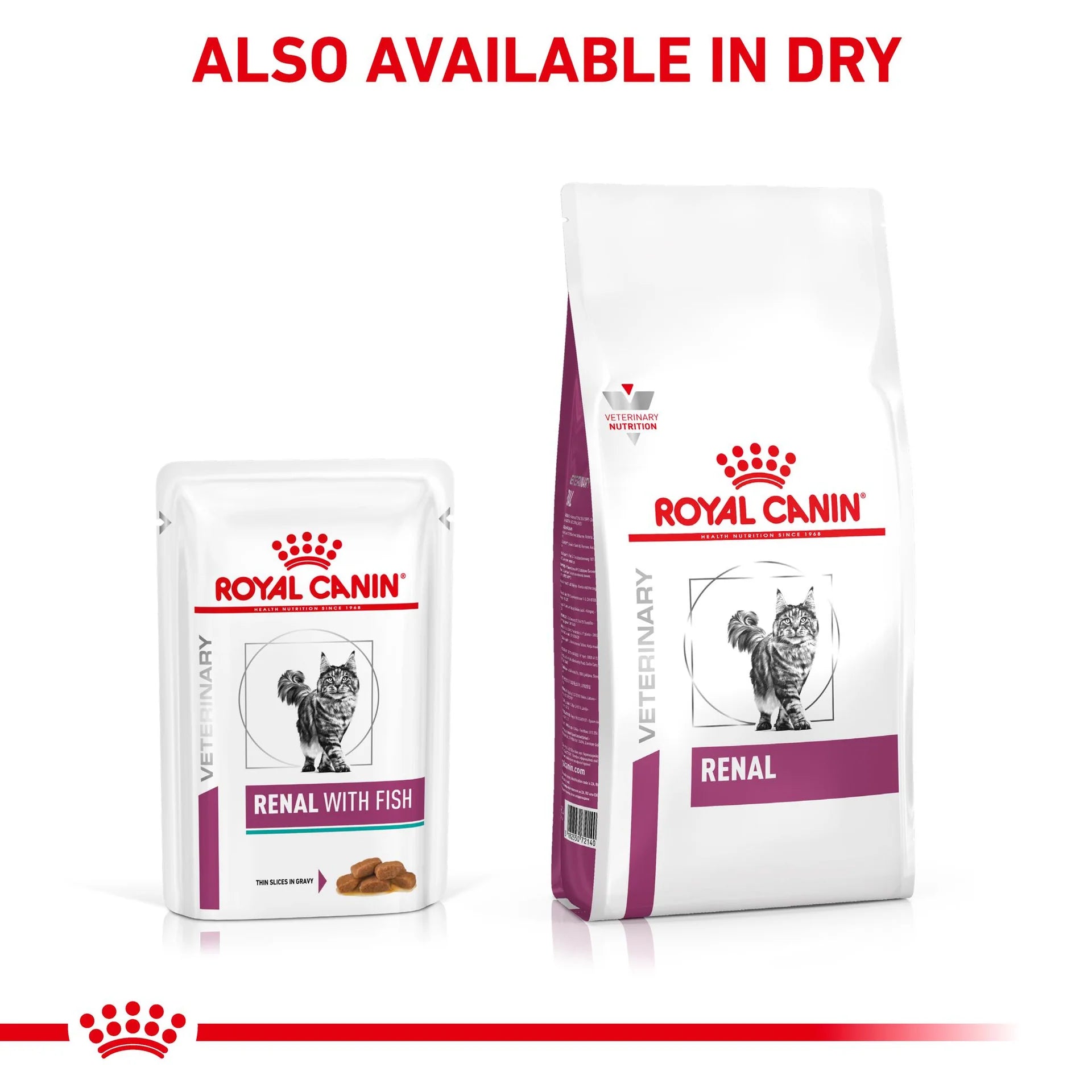 Royal Canin - Veterinary Diet Renal Fish Adult Wet Cat Food 85g x 12 - Petservo