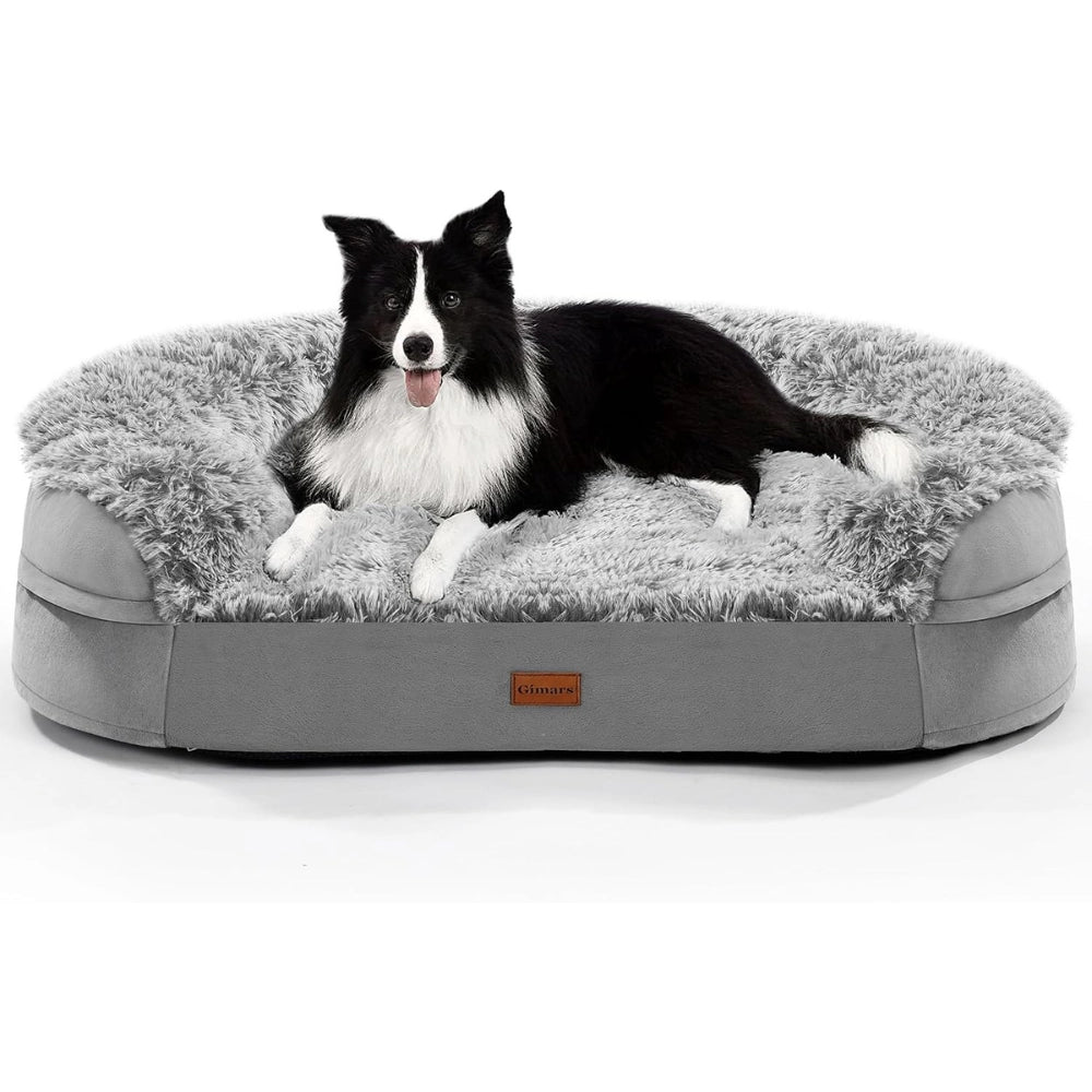Gimars - Upgraded Orthopedic Dog Bed, Washable Cover, 28D Crate Foam