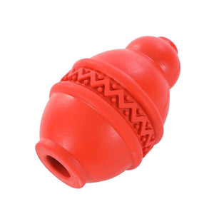 Red textured dog toy on a white background at Pet Servo