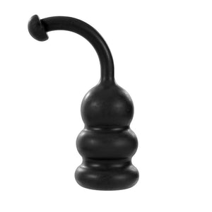 Black curved object on a white background at Pet Servo