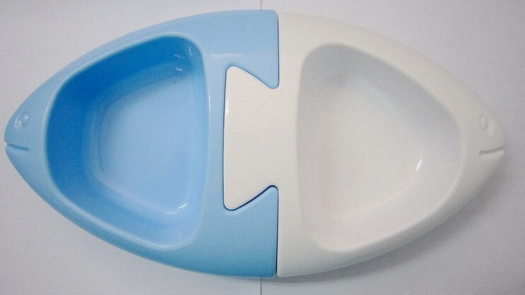 Blue and white plastic product on a white background at Pet Servo