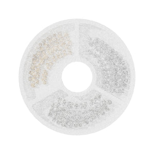 Round filter disc with a central hole on a white background at Pet Servo