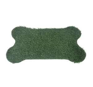 Green dog bone-shaped mat on a white background at Pet Servo