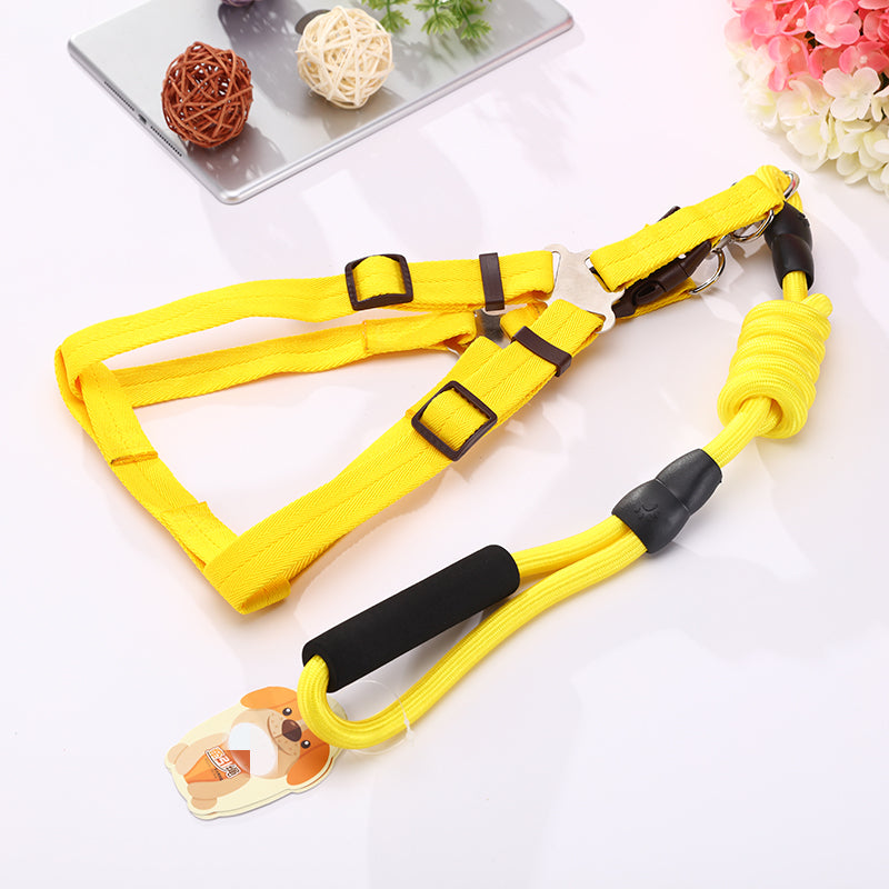 YES4PETS - 2 X Medium Pet Dog Puppy Dog Harness Collar leash lead