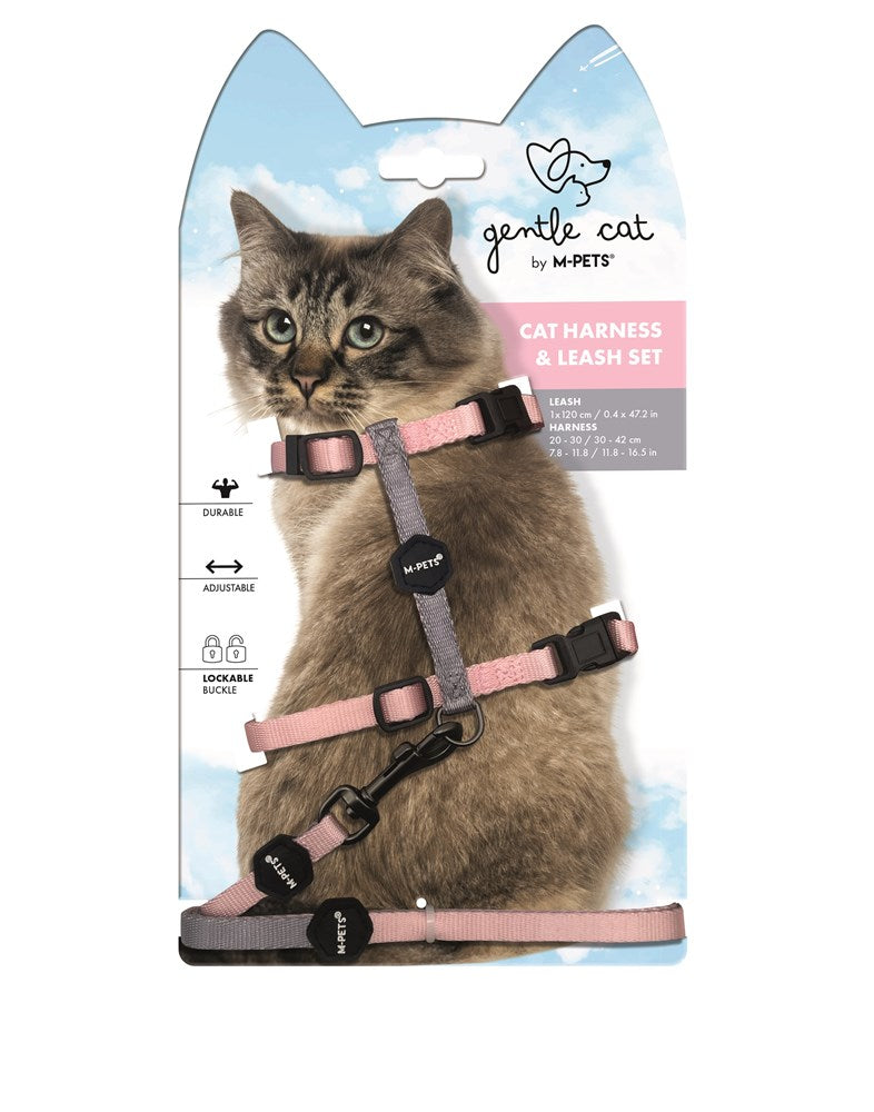M-PETS - GENTLE CAT Harness Leash SET