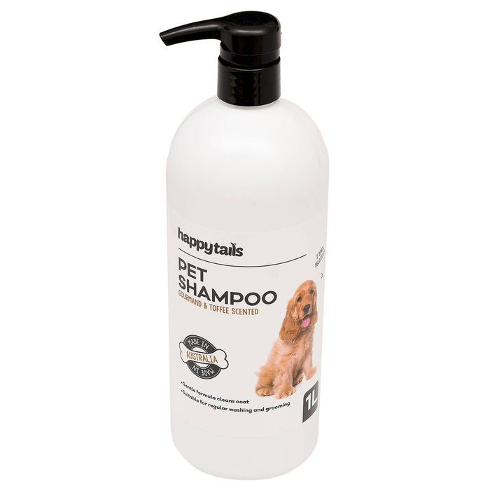 Happy Tails - 1L Gourmand and Toffee Scented Pet Shampoo at Pet Servo