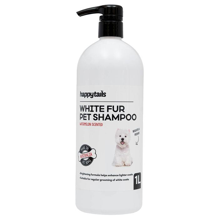 Happy Tails 1L Watermelon Scented White Coat Dog Shampoo at Pet Servo