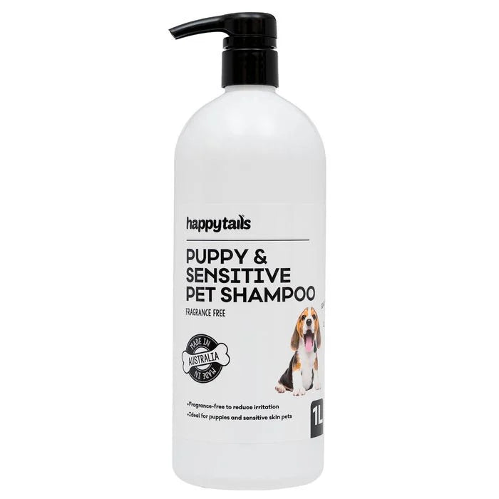 Happy Tails 1L Fragrance Free Sensitive Skin and Puppy Shampoo at Pet Servo