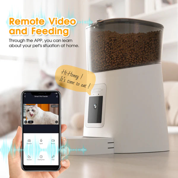 Advwin - 6L Automatic Pet Feeder HD Camera WiFi - petservo