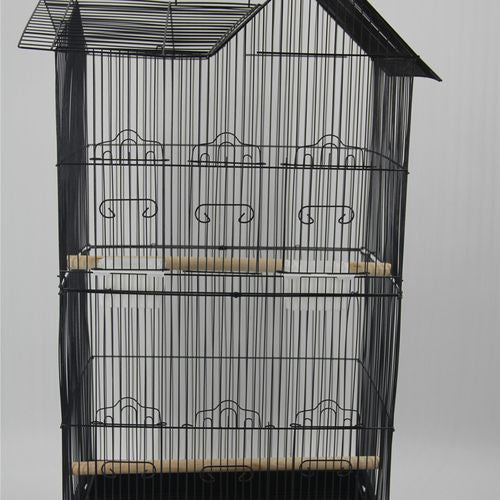 YES4PETS 4x Medium Bird Cage Parrot Budgie Aviary with Perch PetServo