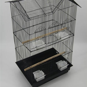 YES4PETS 4x Medium Bird Cage Parrot Budgie Aviary with Perch PetServo