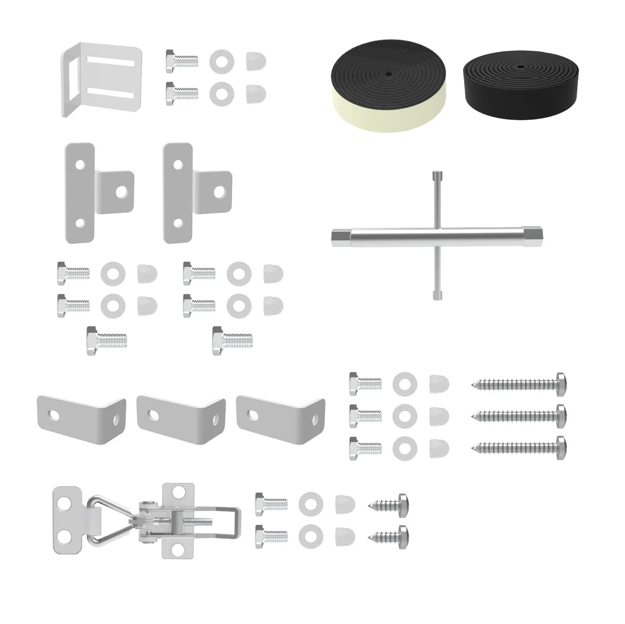 Hakuna Pets - Glass Patio Pet Door - Parts Pack