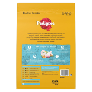 PEDIGREE Puppy Dry Dog Food Chicken with Rice 2.5kg, 4 Pack Petservo-1