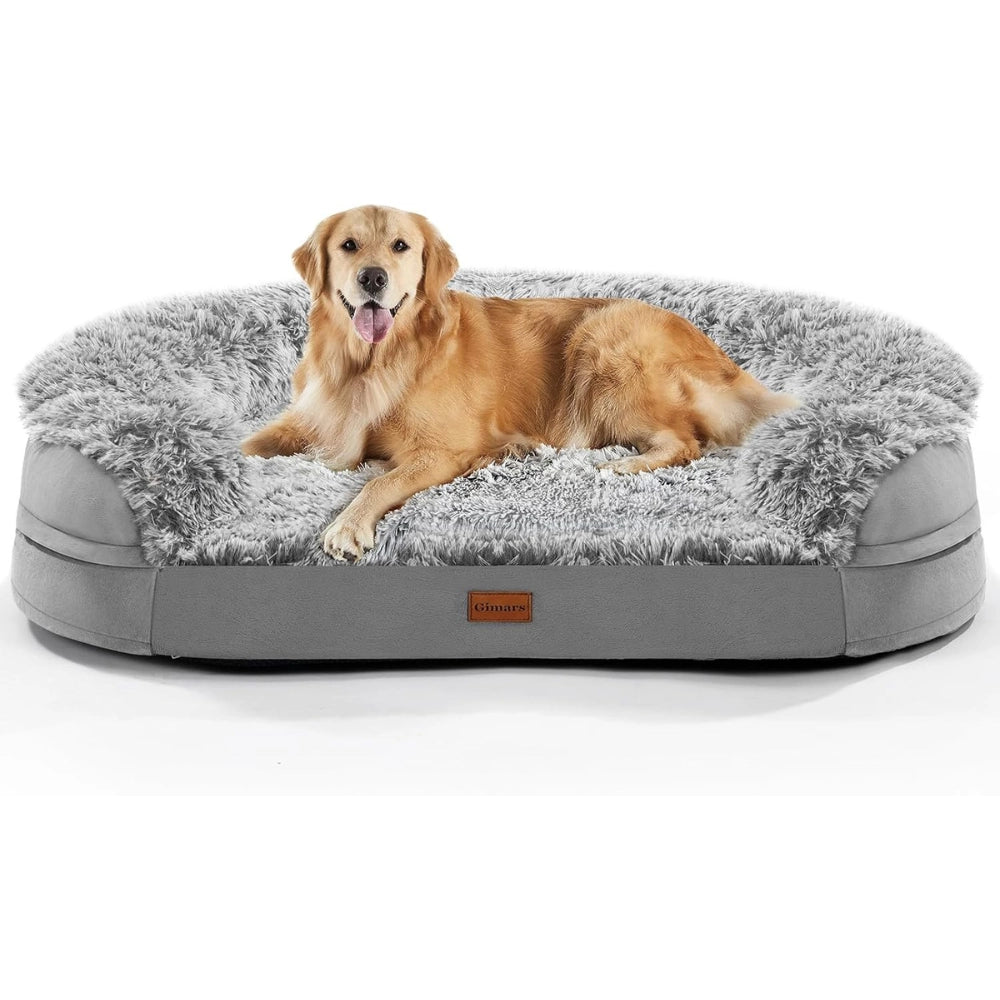 Gimars - Upgraded Orthopedic Dog Bed, Washable Cover, 28D Crate Foam