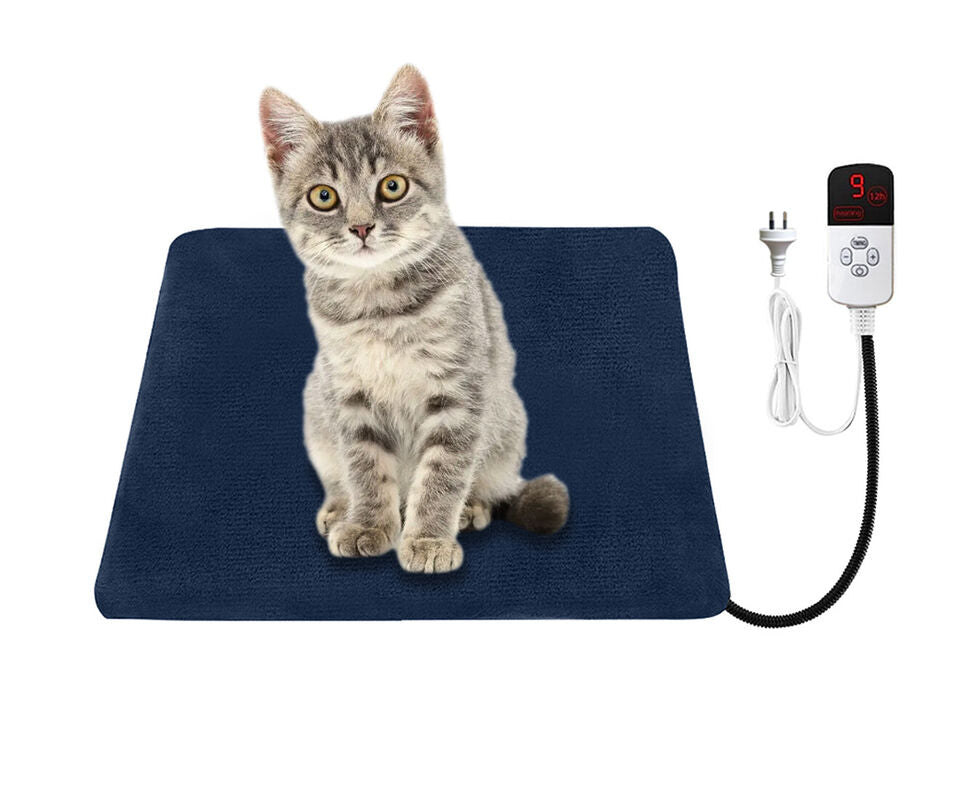Qttie Pet Heating Pad With Timer Pet Bed Dog Cat Extra Large Heated Electric Mat