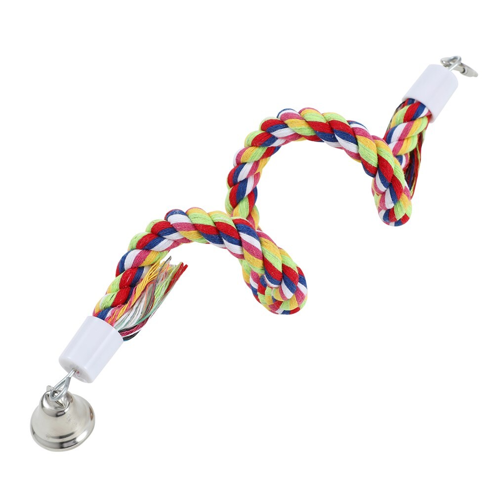 YES4PETS - 3-Pack Spiral Rope Bird Toys for Small Birds - Pet Servo