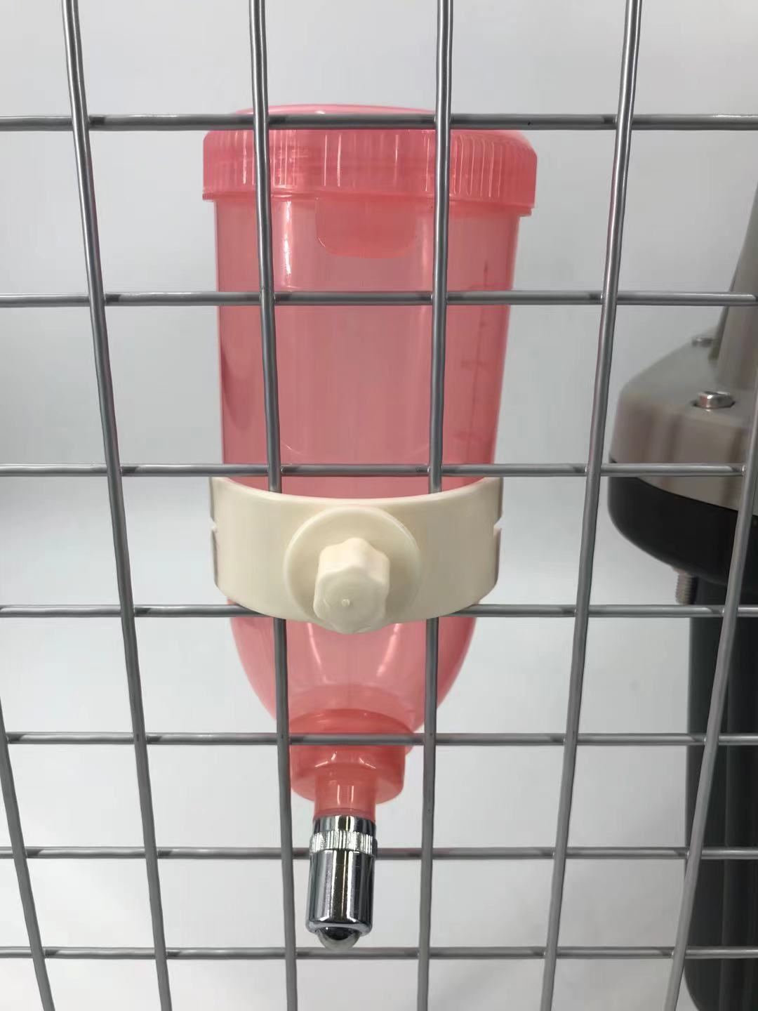 YES4PETS - 3x 500ml Pet Water Bottle Hanging Dispenser Pink - Pet Servo