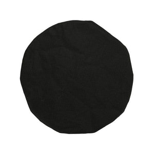 Wooff - Medium Anthracite Velour Round Cocoon Pet Bed - petservo