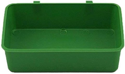 Green plastic tray with handles on a white background at Pet Servo