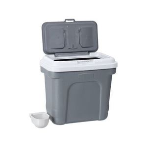 Buy YES4PETS 30L Dog Food Storage Container with Scoop Grey - PetServo