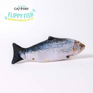 Paws & Claws - 28.5X8cm Assorted Catsby Flippy Fish Cat Toy - petservo

